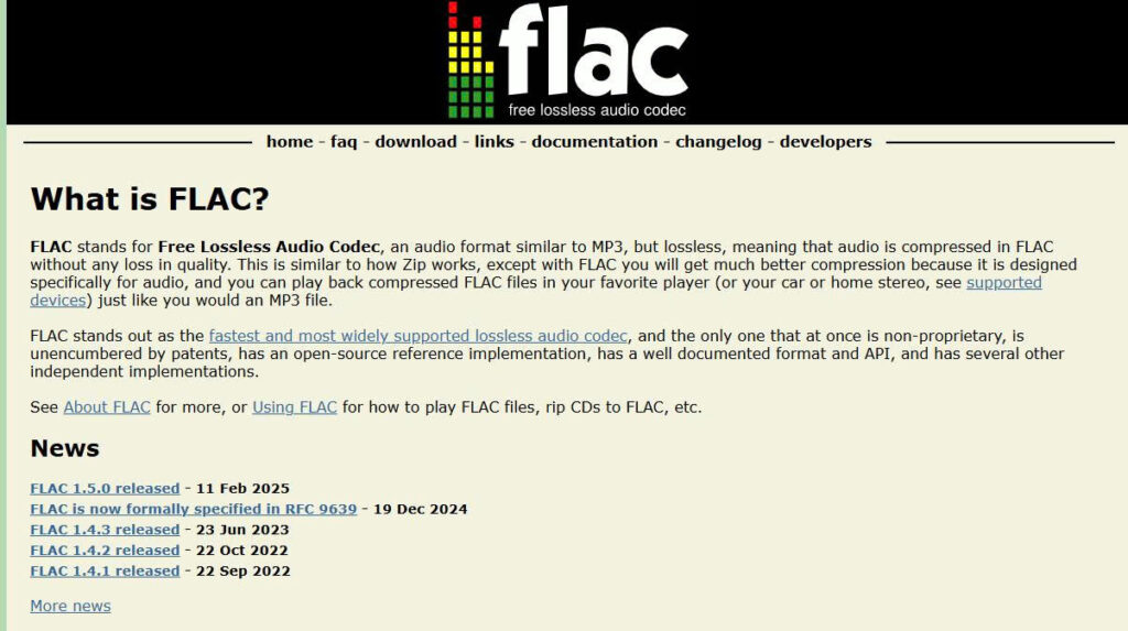 FLAC uses lossless compression, but the FLAC label alone does not reveal the quality of the original source.